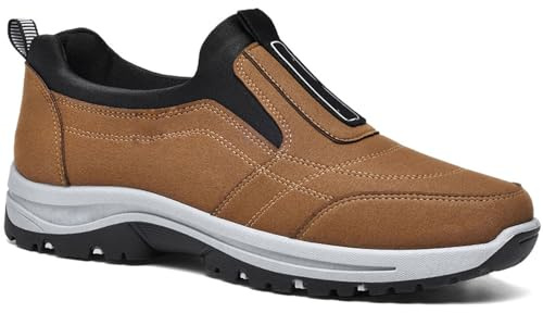 PTKG Scarpe Ortopediche Scarpe Ortopediche Uomo Scarpe da Passeggio Uomo Scarpe per Diabetici Donna Scarpe Uomo Pianta Larga Comode Trekking Uomo Scarpe Comode,Marrone,39/245mm