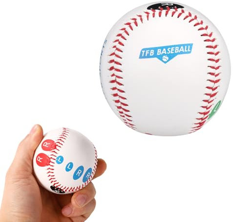 Gosknor Baseball Trainingsball, Pitch-Trainings-Baseball mit Fingerplatzierungsmarkierung Balltrainingsgerät für Teenager-Anfänger zum Erlernen Mehrerer Ballgriffe (Weich)