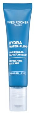 Yves Rocher Hydra Water Plump Contorno de Ojos Refrescante con Efecto Crio – Hidrata y Despierta la Mirada – Edulis y Ácido Hialurónico – Todo Tipo de Piel – 15 ml