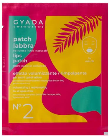 GYADA COSMETICS, Patch Labbra Volumizzante e Rimpolpante, Effetto Anti-age, Adatto a Tutti i Tipi di Labbra, con Acido Ialuronico, 5 ml