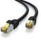CSL 20m Cat 7 Outdoor Netzwerkkabel Gigabit Ethernet LAN Kabel - 10000 Mbit S - Patchkabel - Cat.7 Rohkabel S FTP Pimf Schirmung mit RJ 45 Stecker - abriebfest – ölbeständig – wasserfest – IP66