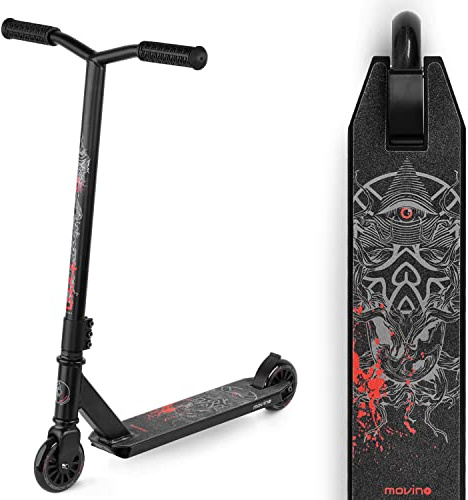 Movino Tyro Monopattino Scooter Professionale Scooter Per Bambini Cuscinetti A Sfera ABEC9 Ruote Da 100 mm Monopattino Freestyle Y-BAR Manubrio Base in Alluminio 6061 Leggero 2,90 kg