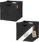 Miqio® Design Aufbewahrungsbox Filz 2er Set | 30x30x30 cm | Organizer Faltbox | Aufbewahrungskorb | Regalbox Kallax Einsatz | Dunkelgrau