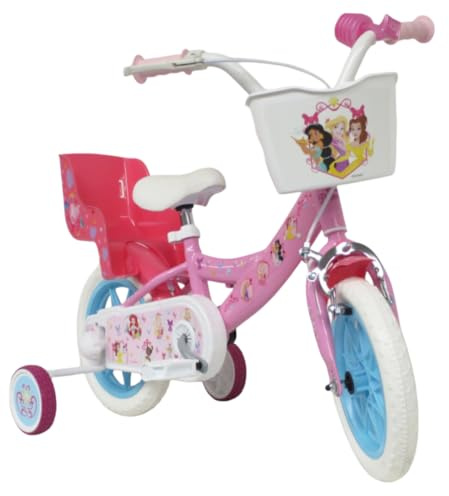 albri Fille de 12 Pouces, Vélo Disney Princesses Rose
