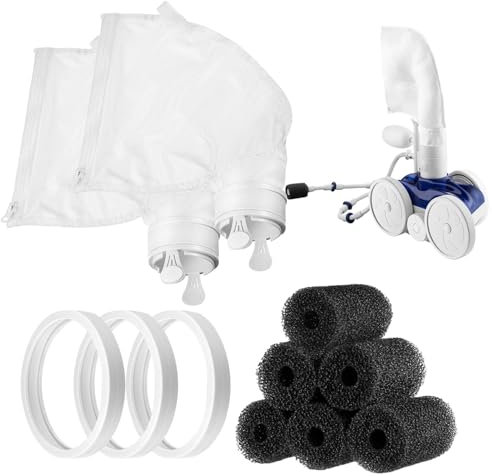 Set per la pulizia della piscina, accessori per la pulizia della piscina, accessori per la pulizia della piscina portatile, 6 pezzi lavapavimenti per tubi, 3 pneumatici per la pulizia della piscina, 2