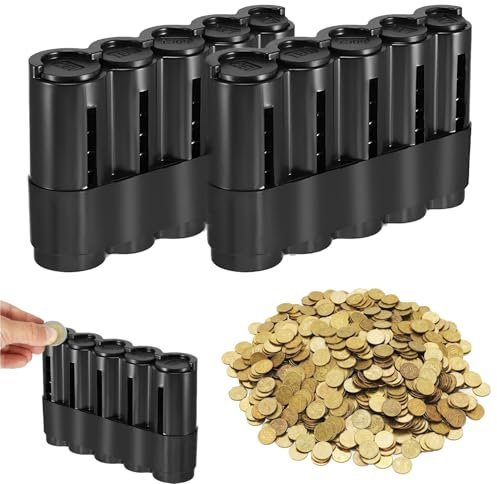 5 Münzwerte: münzsortierer Beinhaltet 5 Euro-Münzwerte (2EU, 4EU, 50CT, 20CT, 10CT). Mehrschichtige stapelbare Speicherkapazität. Münzen können sortiert und geordnet abgelegt werden und sind bei Geldb