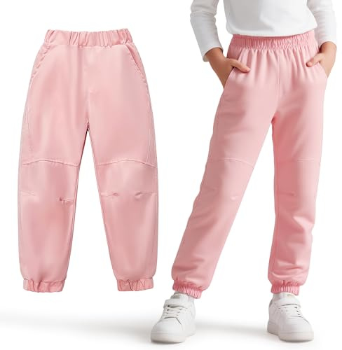 Keyck Wanderhose Mädchen Wasserdicht Kinder Jogginghose Gr.122-128, Rosa