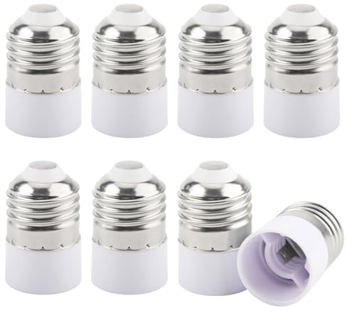 GZGXKJ E27 a E14 Socket Converter 8 Allungare il Filo Adattatore E27 E14