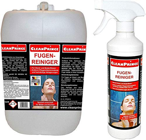Cleanprince Joint Washer 2,5 Liter Soap Scum Deposits Fat Grease Wall Tiles Joints - Cleaner Tile Grout Shower Tile Cleaner Fliesenreinigungsmittel Mirror Tiles Mold Plumbing Floor Tiles