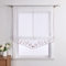 Yujiao Mao Voile Stickerei Bändchenrollo mit Tunnelzug Raffrollos 1er-Pack, Rot,B/H 80/140cm