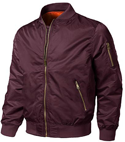 EKLENTSON Men's Long Sleeve Bomber Jacket Thick Winter Thermal,Casual,Coat