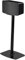 Flexson Floor Stand for Sonos Five and Play:5, Single pack in Black for soft and hard floors with cable management