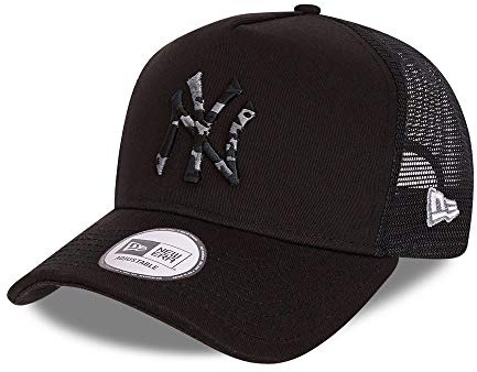 New Era York Yankees cap Trucker Kappe Camouflage Infill Basecap MLB Baseball Schwarz - One-Size