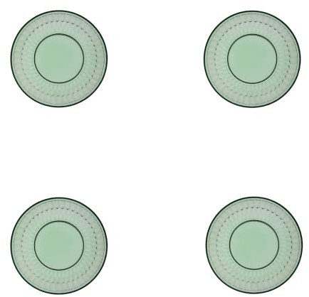 Villeroy & Boch Boston 4er Set Salat/Dessertteller grün D. 21 cm