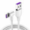 Usb to C Charger Cable for Samsung, 90° Right Angle Type c Fast Charging Cable, Type C Phone Charger Cord for Samsung And All Type C Devices PC laptops. (White, 2m)