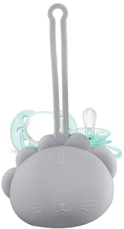 Estuche de silicona para almacenamiento de pezones, bolsa de almacenamiento para chupetes,Caja contenedora para chupete para niños pequeños - El contenedor del chupete encajona el contenedor del organ