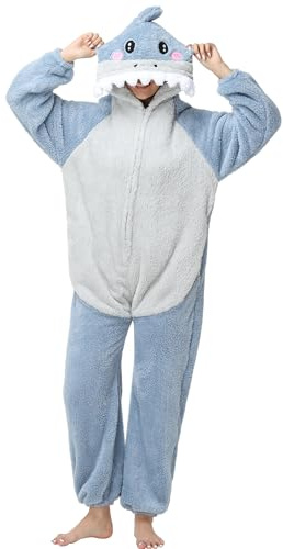 LATH.PIN Combinaison Pyjama Kigurumi Adulte Unisexe Animal Costume Cosplay Déguisement de Soirée Onesies Pilou Pilou Vêtements de Nuit Sleepwear pour Carnaval Halloween Noel
