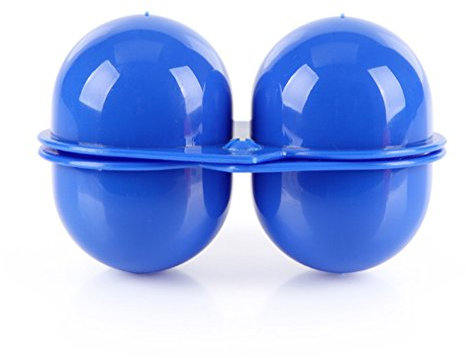 2 Grids Portable Egg Carrier Holder,RoseFlower® Shockproof Folding Plastic Egg Storage Tray Box Container for Outdoor Camping Hiking Picnic BBQ Barbecue Tourism -1Pcs, Blue