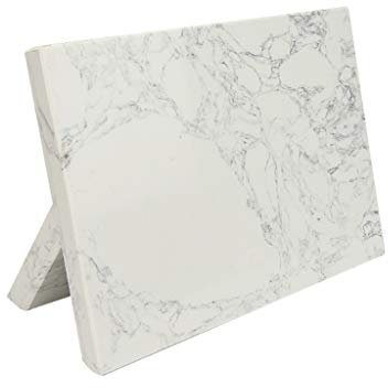 Créativité Nordique Marbre Porte-Lame magnétique Stand Bloc Couteaux Couteau Bar Accueil Rack Couteaux de Cuisine Accessoires Bloc de Couteaux (Color : White)