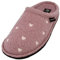 HAFLINGER Flair Valentine Pantoffeln Hausschuhe Walkstoff Herzmotiv Rosenholz, Gr. 40