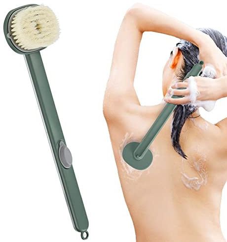 Ducha Mango Largo, fregador Espalda para Ducha Limpiador Mango Largo, cepillos Ducha para Limpiar la Parte Posterior del Cuerpo, baño, Herramienta Limpieza profund