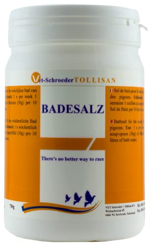VET Schroeder + Tollisan – Bath Salt for Racing Pigeons – 750g