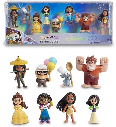Famosa Disney 100 Defying Odds, Sammelspielzeug mit Disney-Charakteren, enthält 8 Verschiedene Figuren, 100% offizielle Lizenz, 12 zum Sammeln, 3 Jahre, (DED16A00)