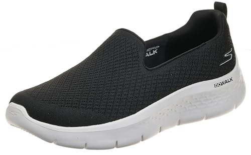 Skechers Damen Go Walk Flex Ocean SunsetGO Walk Flex Ocean Sunset, Schwarzer, weißer Rand, 42 EU