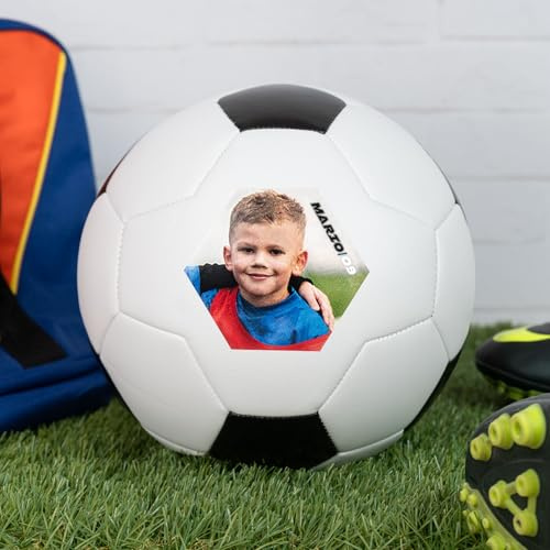 Wanapix | Ballon de Football Personnalisé | Personnalisable avec Votre Photo, Nom ou Texte | Premium | Ballon de Foot
