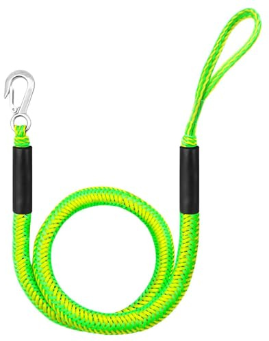 Corde d'amarrage de bateau – Corde d'amarrage pour bateau | Lignes de quai Bunge de 1,2 m – Lignes d'amarrage de bateau | Lignes de quai de bateau pour ski, ponton, bassboat, bateaux à moteur, kayaks