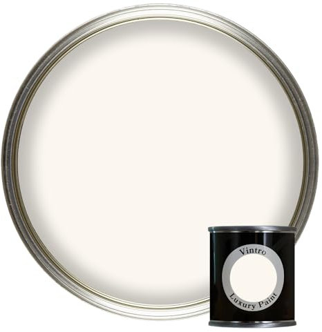 Vintro Paint | Luxury Matt Emulsion | Smooth Chalky Finish | Multi Surface Paint | for Walls, Ceilings, Wood and Metal | 125ml (Creamy White - Champagne Waltz)