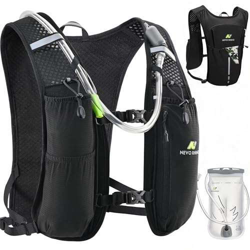 N NEVO RHINO Running Vest, Lightweight Hydration Vest, Insulated Water Backpack with 1.5L Water Bladder for Hiking, Trail, Running,Marathons,Cycling