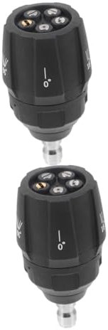 Toddmomy 2pièces Lanceur De Nettoyage Haute Pression avec Embout Rotatif Pouce Accessoire De Nettoyeur pour Voiture Degrés Pratique