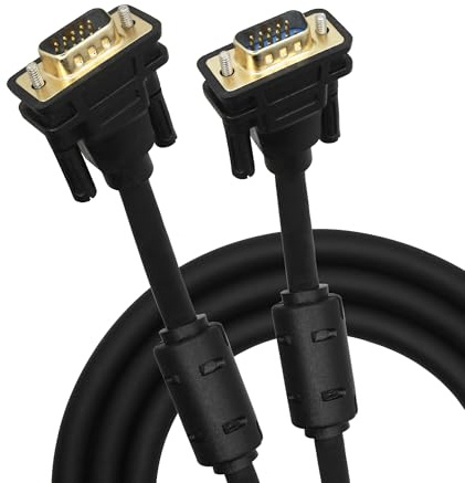 Maixbomr VGA Computer Monitor Cable 3FT, VGA Male to Male 15 Pin Full HD 1080P High Resolution Cord, for TV, Projectors, Game Consoles etc.