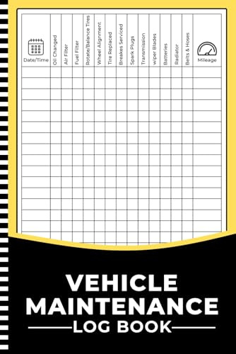 Vehicle Maintenance Log Book: Car Service and Repair Tracker for Small Business Owners