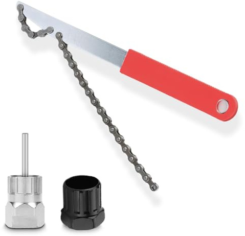 Herramientas Bicicleta, Bicicleta Cassette Herramienta, Látigo para Cadenas Universal, Extractor de Piñones de Acero, Kit Extractor de Cassette, para Cassettes de 8, 9 y 10 Velocidades