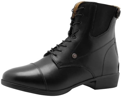 »ADVANCED II BZ LACE Ridstövlar med dragkedja från SUEDWIND© | oxläder slip-sko med snörning | Bra passform | OrthoLite© sula för maximal komfort | Stövlar | svart | Stl. 35–46, svart, 40 EU