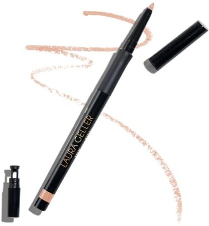Laura Geller New York Inkcredible Gel-Eyeliner (beige bis beige), wasserfester und wischfester Eyeliner-Bleistift mit eingebautem Spitzer für professionelle Präzision, gleitet mühelos auf, Gelstift