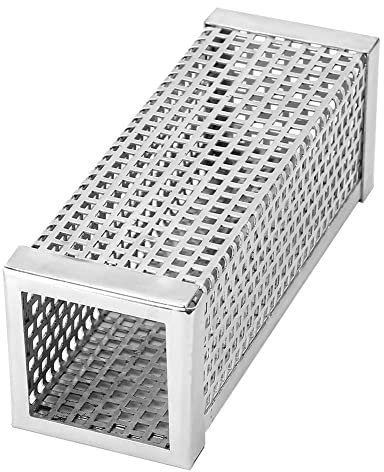 BWLZSP BBQ Smoker Tube, 6x2in 304 räucherbox gasgrill Edelstahl Square BBQ Grill Smoker Tube Werkzeuge Outdoor-Grillzubehör für Elektro, Gas, Holzkohle
