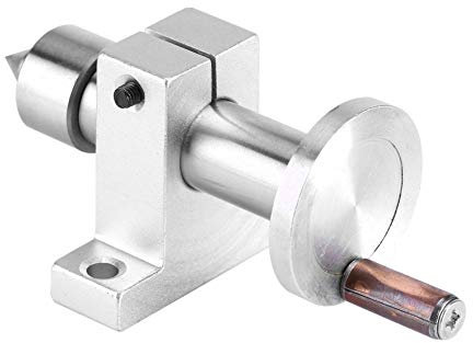 Regolabile Doppio Cuscinetto Centro, Mini Tornio Macchina Centro Revolving Center Fai da Te Parti Girevole Accessori con Chiave Metallico dal Parts Centre per Strumento di Lavorazione del Legno