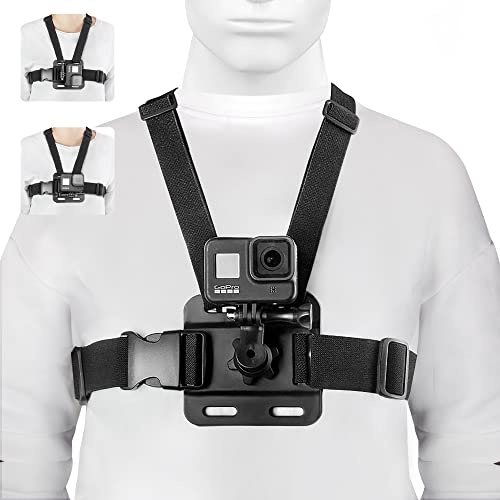 Taisioner - Arnés ajustable para el pecho compatible con GoPro AKASO Insta360 DJI Osmo cámara de acción, accesorios de grabación de video