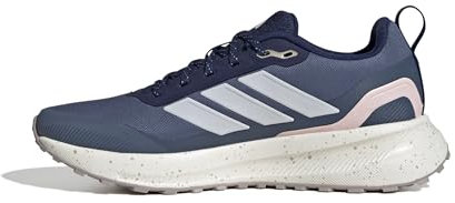 adidas Mujer RUNFALCON 5 TR Running Shoes, Dark Blue/FTWR White/Wonder Taupe, 38 2/3 EU