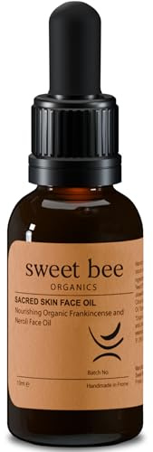 Sweet Bee Sacred Skin Oil, Vitamin E & Nourishing Neroli Face Oil - 30ml | Lightweight Hydrating Face Oils for Women With Vitamin E, Neroli and Frankincense for Lasting Hydration & Skin Nourishment.