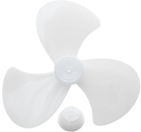 iEFiEL Kunststoff Lüfterflügel Universal Rotorblätter 16 Zoll Universal Plastik Ventilatorblätter Ersatzteile für Tischventilator Weiß B One Size