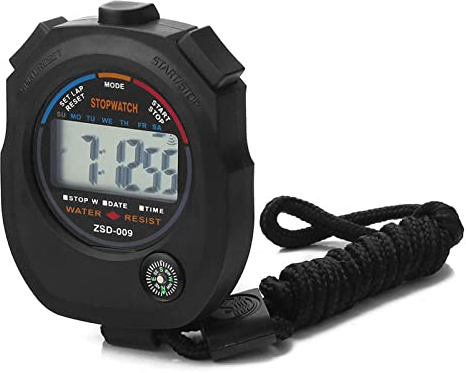 Cronometro elettronico digitale sportivo timer con data sveglia bussola per sport all'aria aperta corsa fitness allenatori arbitri