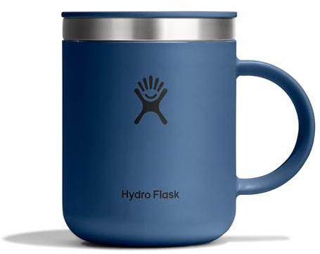 Hydro Flask Coffee Mug – Insulated Stainless Steel, Non Spill, Leak Resistant Travel Mug 12 Oz Harbor Blue