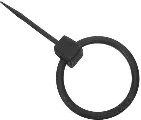 DIYEAH Battente per Porta in Ferro Battuto Vintage Design Classico Antico, Resistente alle Intemperie, Installazione Semplice, Adatto per Porte in Legno e Metallo