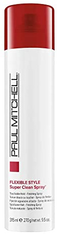 Paul Mitchell Super Clean Hairspray, Fast Drying, Adds Texture + Flexible Hold, For All Hair Types, 9.5 oz