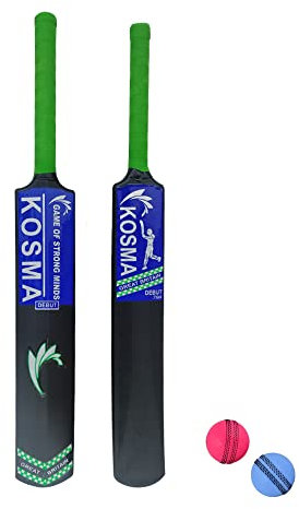 Kosma Cricket Bat Bate de críquet, Juventud Unisex, Marfil, Negro, Infantil