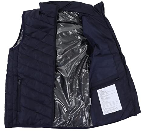 Fafeicy Chaleco Calefactable Ligero para Hombre, Chaleco Calefactor Eléctrico Recargable Inteligente, Chaleco Calefactor Eléctrico Unisex a Prueba de Agua (L)